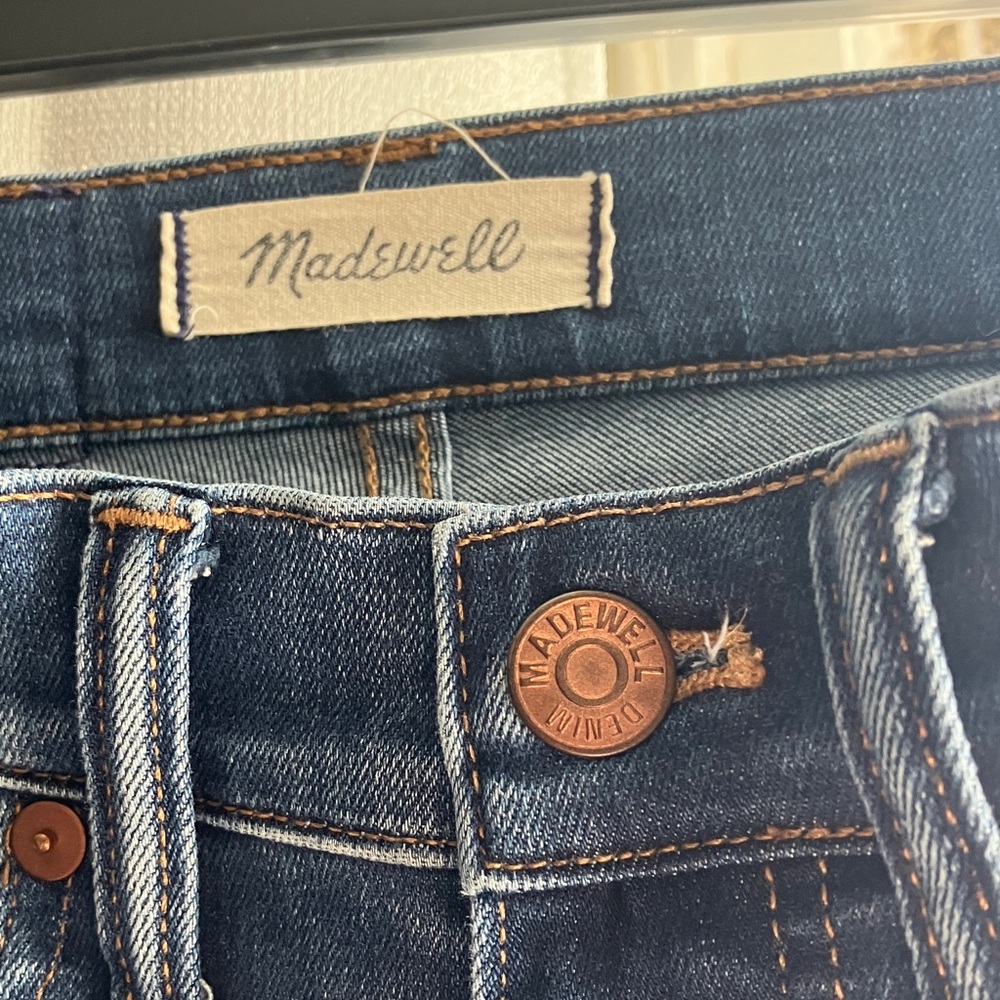 Madewell Dark Blue 10” high rise skinny Denim Jeans. Size 24t
